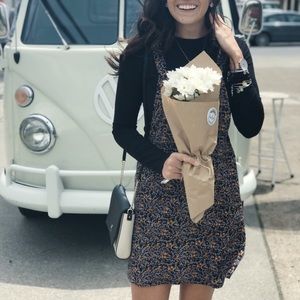 Floral overall dress